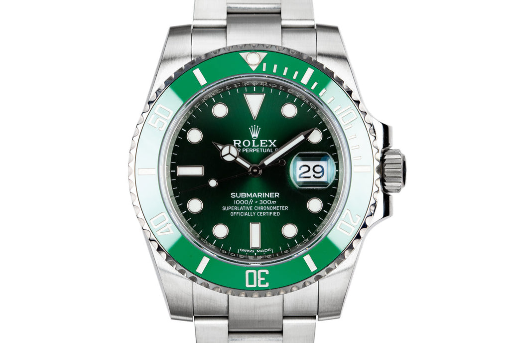 2018 Rolex Ceramic Submariner 116610LV "Hulk" with Box and Papers