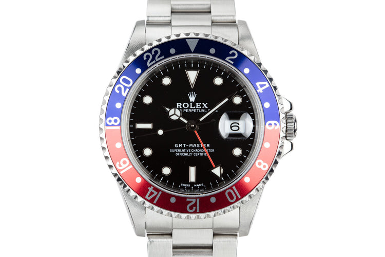 1999 Rolex GMT-Master 16700 "Pepsi" with Service Papers