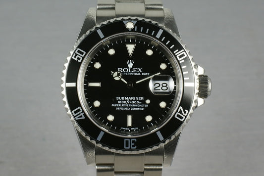 Rolex Submariner 16610 with Solid End Link Bracelet