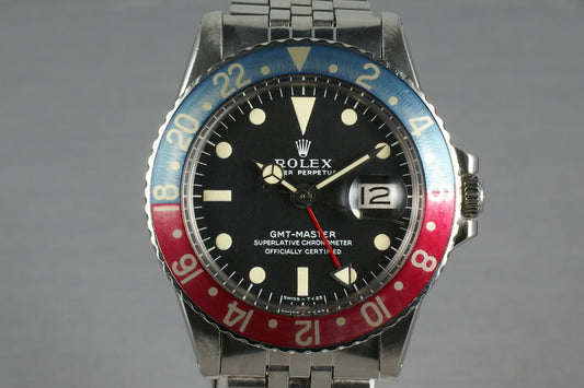 Rolex GMT Ref: 1675  with Mark 1 Dial