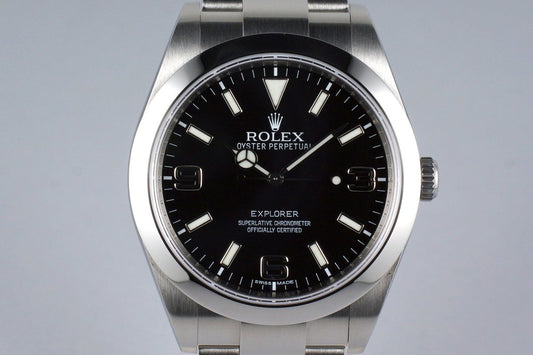 2012 Rolex Explorer 214270 with Box and Papers