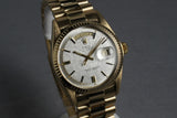 1970 Rolex Vintage Day Date 1803 with Silver Linen Dial
