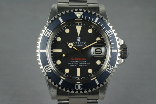 1971 Rolex Red Submariner 1680 Mark IV Dial