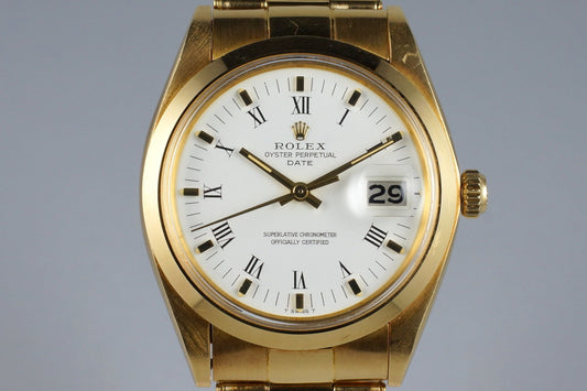 1975 Rolex YG Date 1500