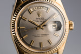 1968 Rolex 18K YG Day-Date 1803 Grey Dial with "Wide Boy" Markers