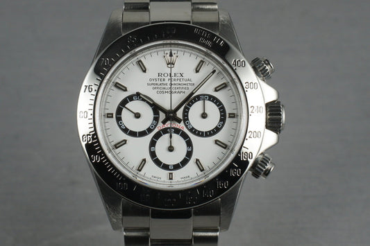 Rolex SS Zenith Daytona Ref: 16520 Box and Papers