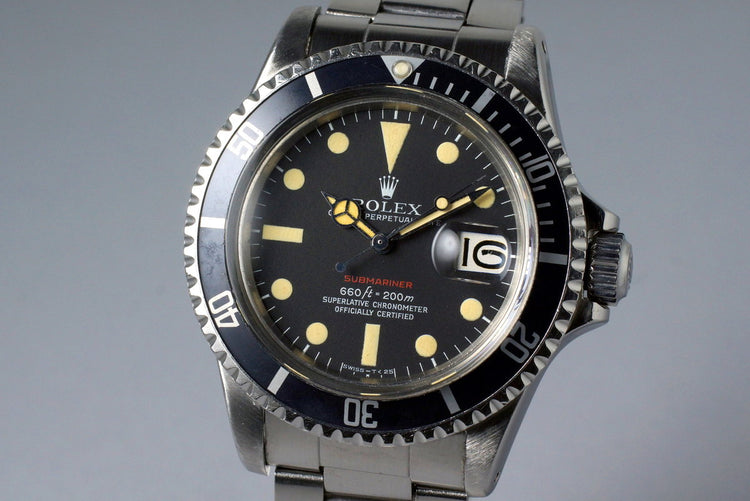 1971 Rolex Red Submariner 1680 Mark V Dial