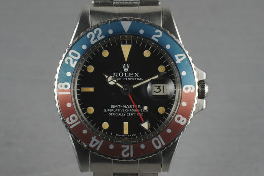 Rolex GMT 1675 with creamy  Mark 1 Dial
