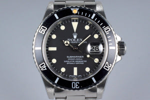 1981 Rolex Submariner 16800 Matte Dial