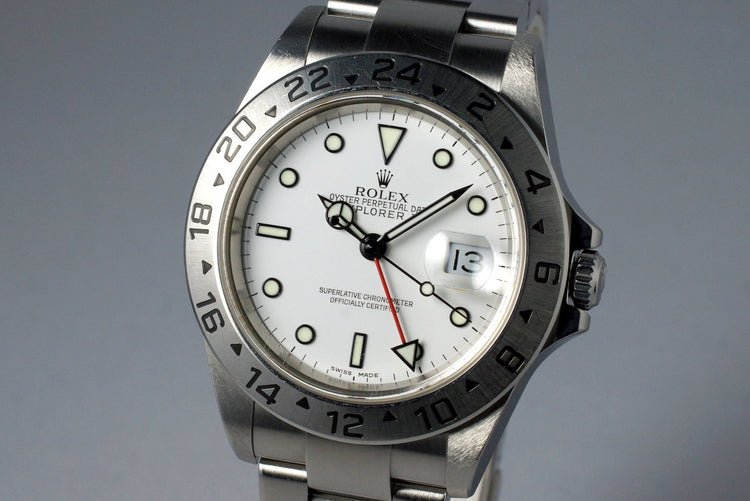 2005 Rolex Explorer II 16570 White Dial with Box and Papers