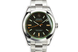 2009 Rolex Milgauss 116400V Black Dial with Box and Papers