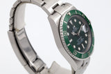 2010 Rolex Green Submariner 116610LV with Box and Papers