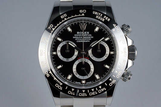 2016 Rolex Ceramic Daytona 116500LN Black Dial with Box and Papers