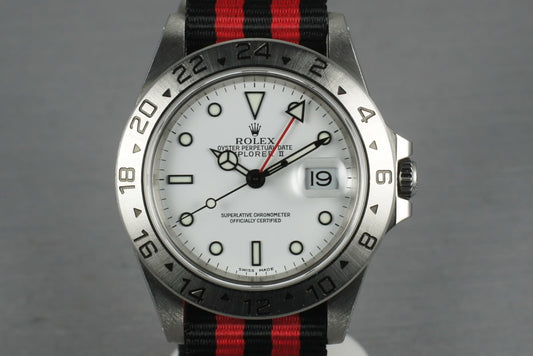 2000 Rolex Explorer II 16570 White Dial