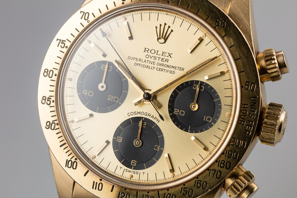 HQ Milton 1979 Rolex 18K YG Daytona 6265 Champagne Dial with Box