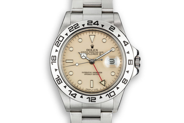 Rolex explorer ii 16550 cream dial Clearance