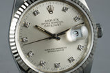 1991 Rolex DateJust 16234 Factory Diamond Dial with Box and Papers