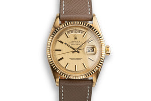 1966 Rolex 18K YG Day Date 1803 Champagne Dial