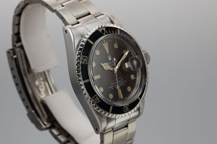 1969 Rolex Red Submariner 1680 with Red Tropical Dial