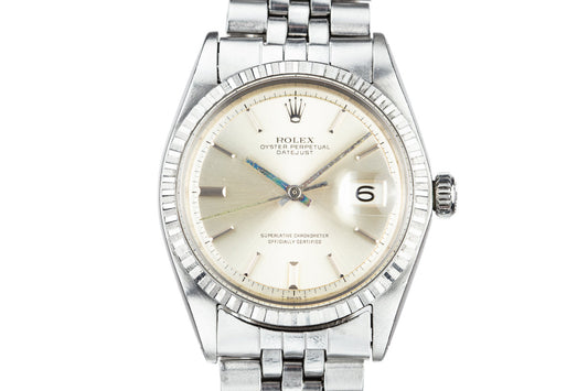 1968 Rolex DateJust 1603 with No Lume Silver Dial
