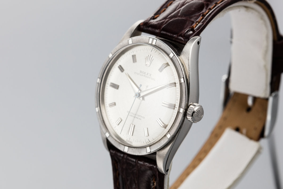 HQ Milton - 1956 Rolex Oyster Perpetual 6569 Swiss Only Silver