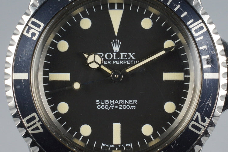 1981 Rolex Submariner 5513 Mark V Maxi Dial