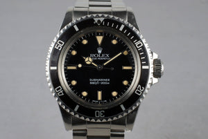 1985 Rolex Submariner 5513 with Box and Papers
