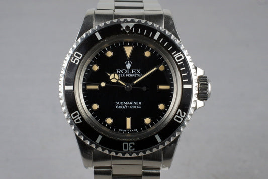 1985 Rolex Submariner 5513 with Box and Papers