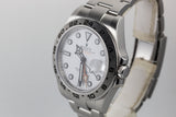 2013 Rolex Explorer II 216570 White Dial with Box and Papers