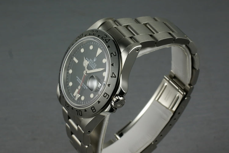 Rolex Explorer II Ref: 16570 Black Dial with Service Papers