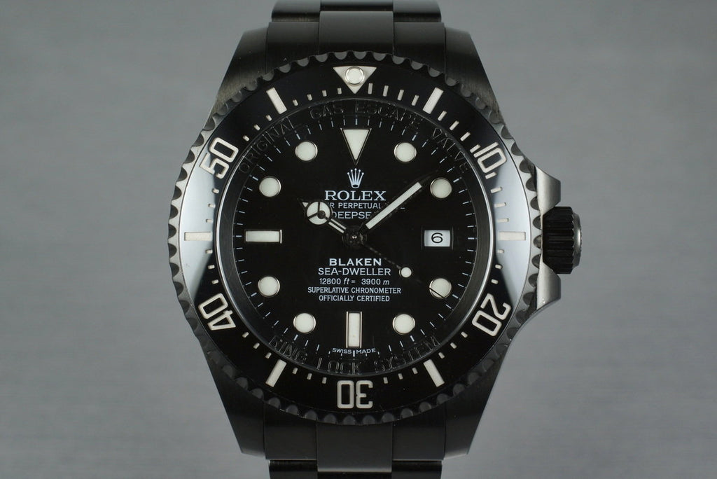 2009 Rolex Blaken Deep Sea Dweller 116660 with Blaken Box and Papers