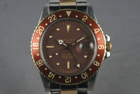 1978 Rolex Mens 1675F GMT with Box and French Papers