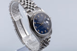 1996 Rolex Datejust 16234 Blue Sodalite Diamond Dial