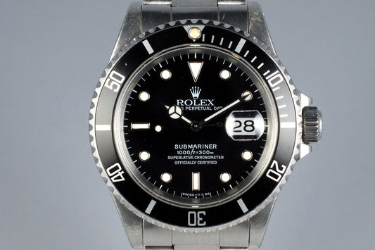 1991 Rolex Submariner 16610