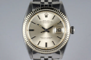 1972 Rolex Datejust 1601 Silver Dial
