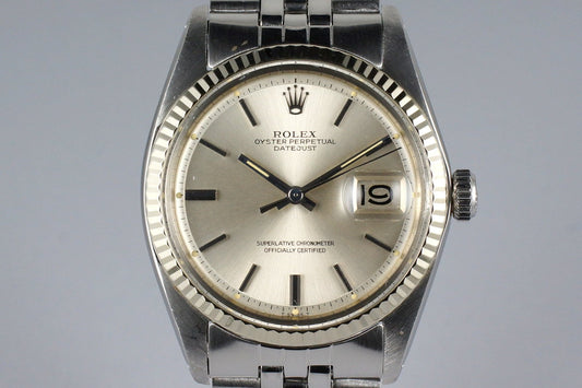 1972 Rolex Datejust 1601 Silver Dial