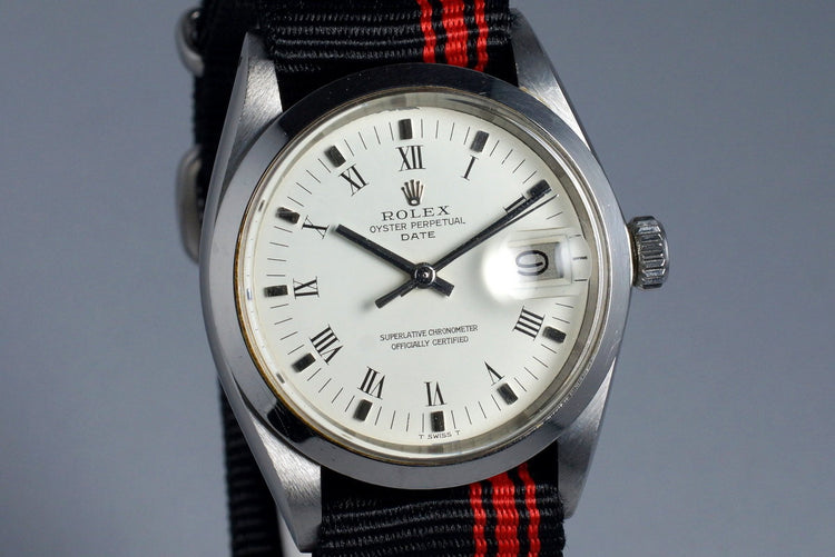 1967 Rolex Date 1500 White Roman Dial