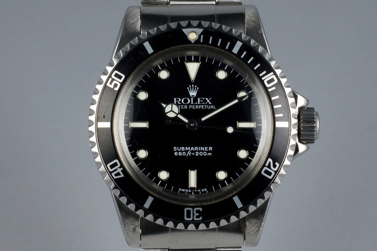 1966 Rolex Submariner 5513 with Service Dial