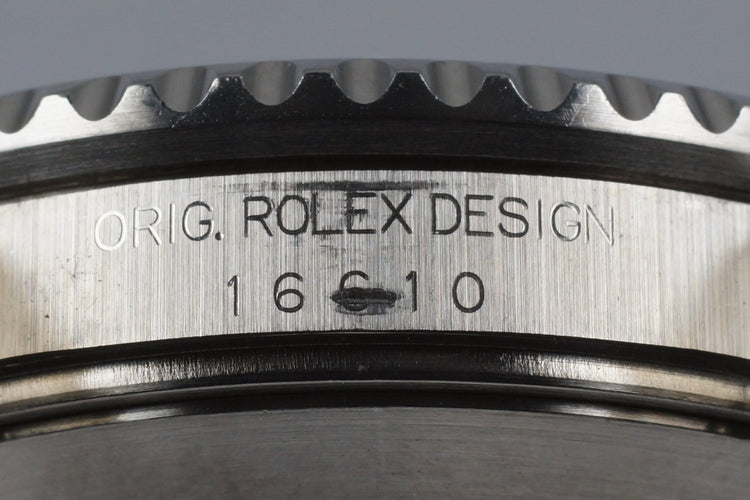 1999 Rolex Submariner 16610