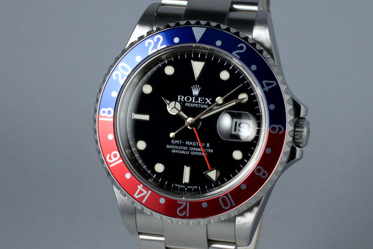 2007 Rolex GMT II 16710 Pepsi with 3186 Movement