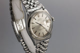 1964 Rolex DateJust 1601 with "SWISS" Only Silver Dial