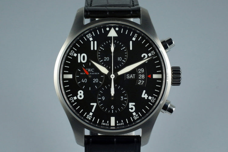 2014 IWC Pilot’s Chronograph IW3777-001 with Box and Papers