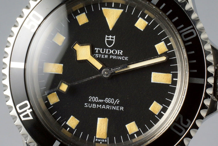 1972 Tudor Black Submariner 7016/0 Snowflake