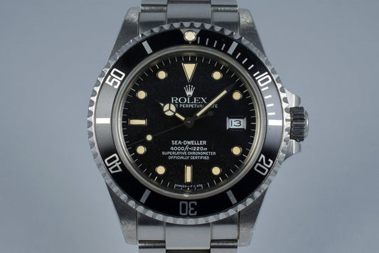 1986 Rolex Sea-Dweller 16660