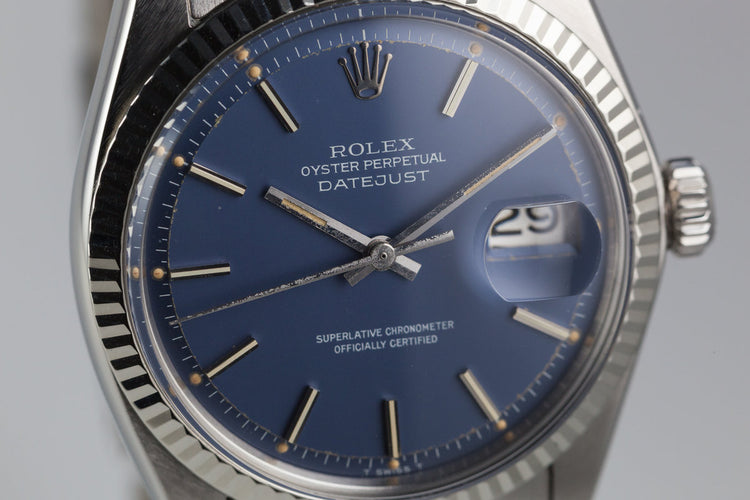 1974 Rolex DateJust 1601 Blue Dial