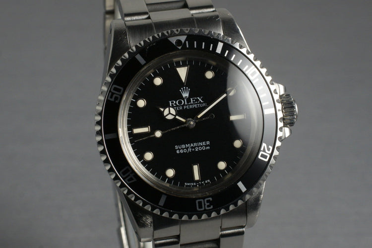 1986 Rolex Submariner 5513 with Box and Papers