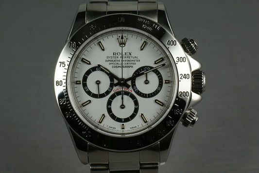 Rolex SS Zenith Daytona 16520 inverted 6 dial