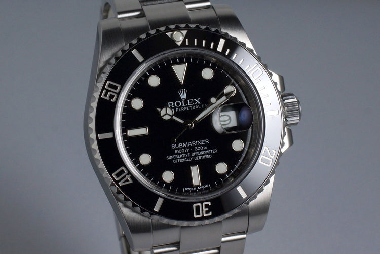 2012 Rolex Ceramic Submariner 116610 with Box and Papers