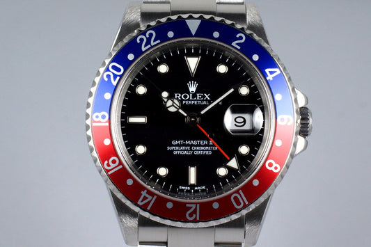 2002 Rolex GMT II 16710 with Box and Papers
