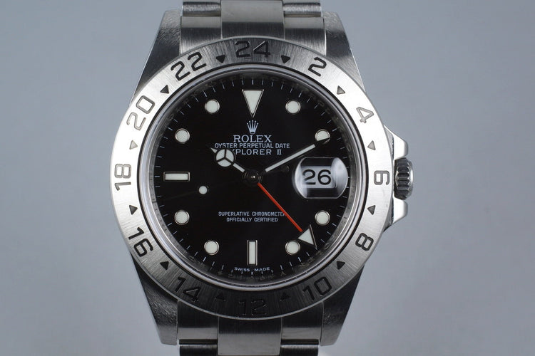 2009 Rolex Explorer II 16570 with 3186 Movement with Box and Papers